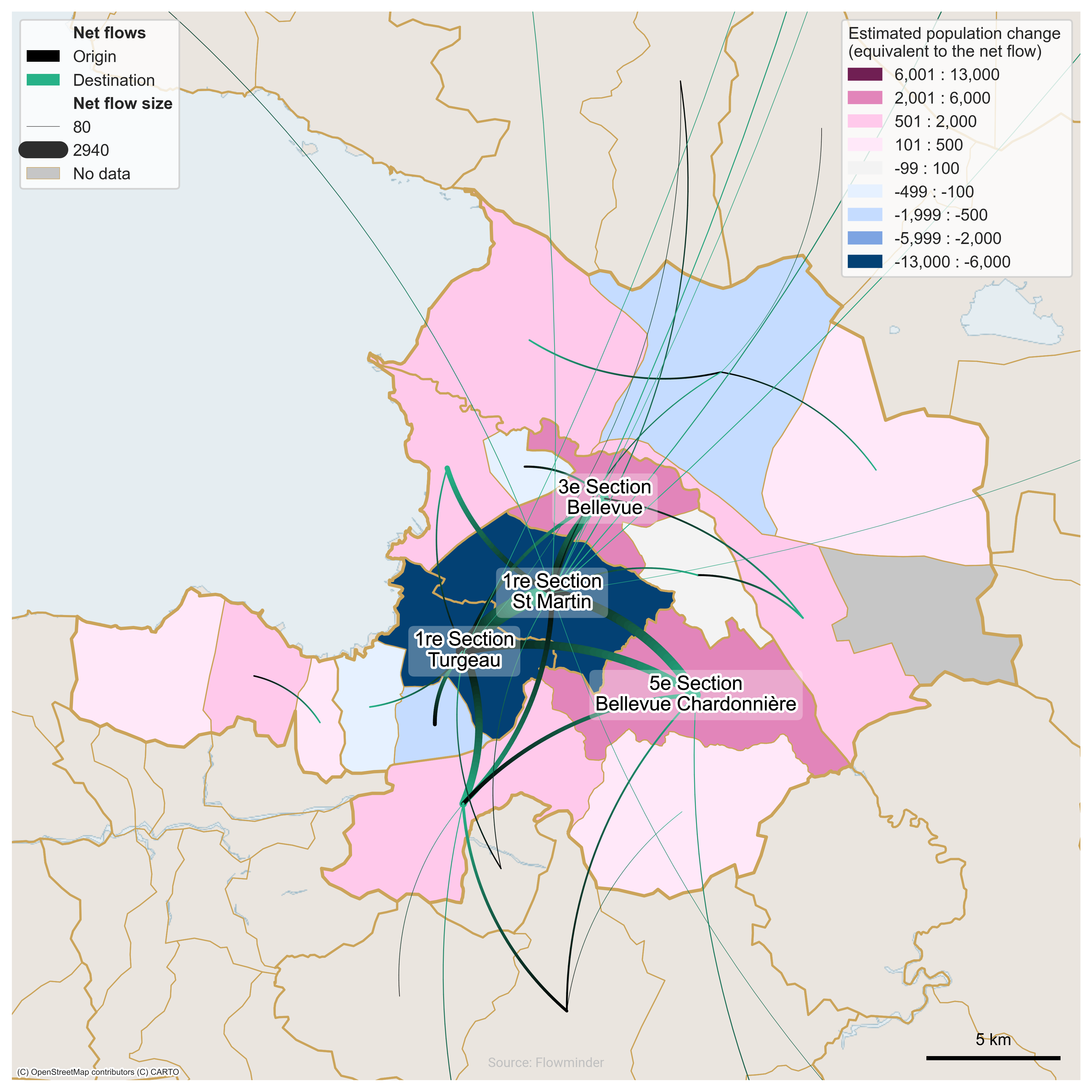 Map Residents Change ZMPP With Arcs 2024 12 01 2025 02 01 Names Actual Netflows 20In 20Out