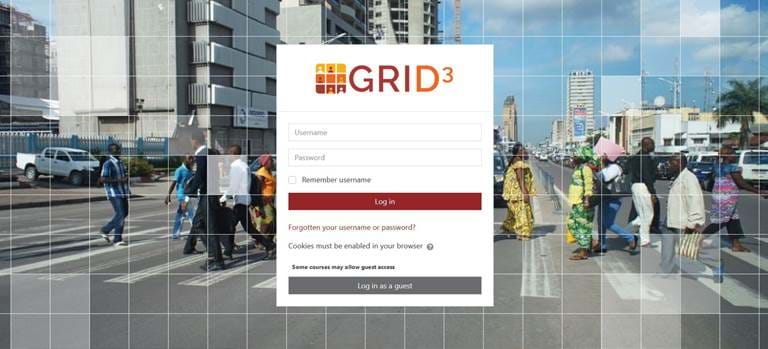 GRID3 LMS page