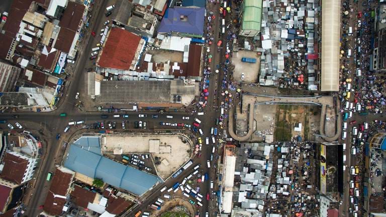 Nigeria Aerial view mobility